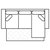 49 - Queen Sofa Bed w RHF Chaise - 33 - LB - A